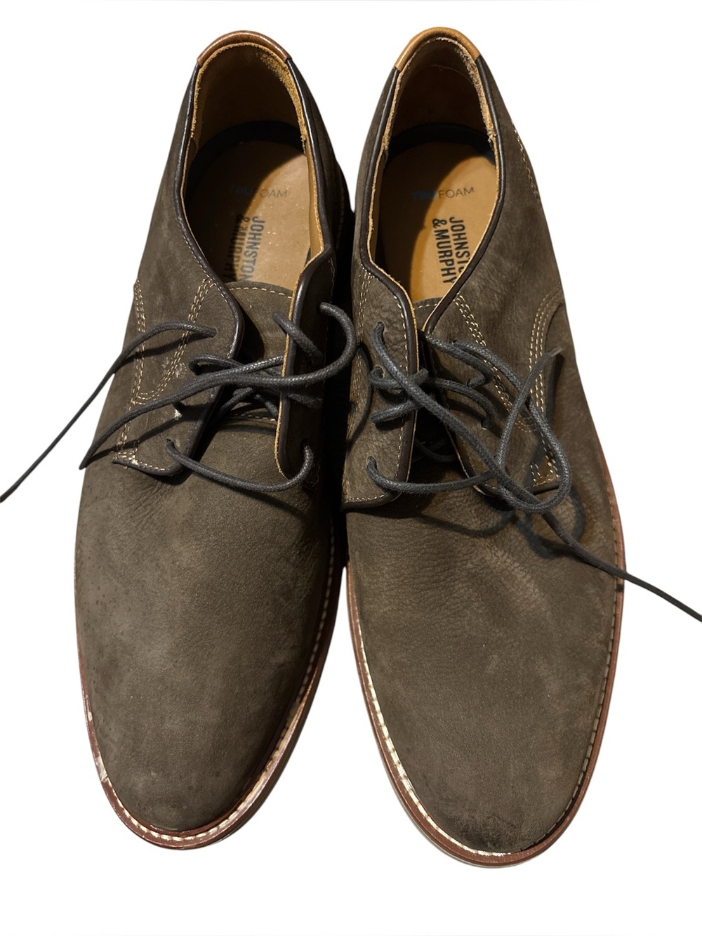 Johnston & Murphy Olive Suede Chukka Boots